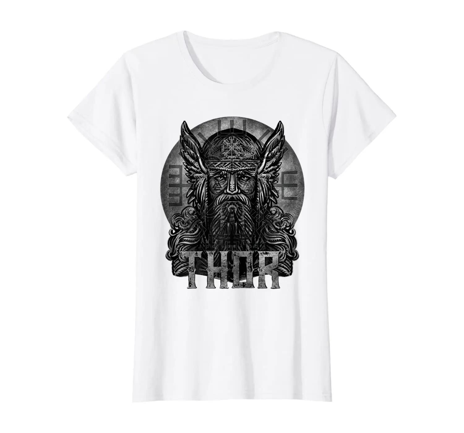 

Norse God Thor Pagan Runes Nordic Myth TShirt 100 Cotton ONeck Summer Short Sleeve Casual Mens Tshirt Size S3XL S