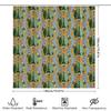 Floral Shower Curtain Vintage Paris Eiffel Tower Botanical Washable Fabric Bathroom Decor