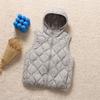 Thin and light hooded stand-up collar rhombus down jacket women's winter fashion warm white duck down casual top tide