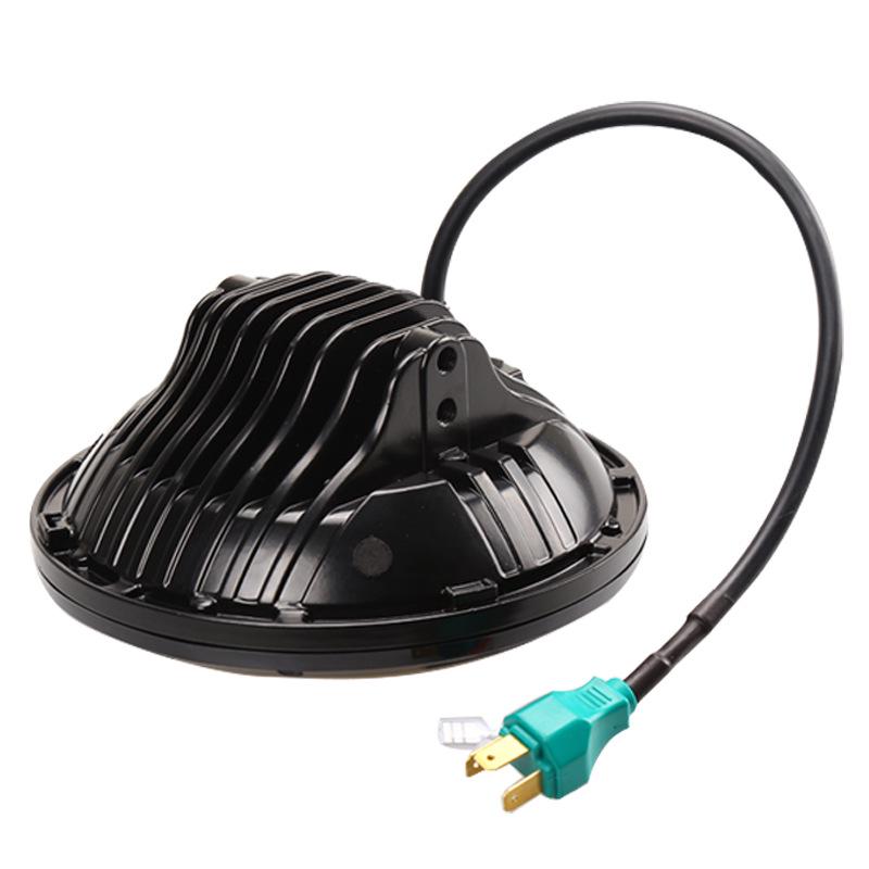 1Pcs/75W 7 Inch Led Round Headlight Far/Low Beam With 13 Lamp Beads For Motorcycle Jeep Wrangler Pickup Truck