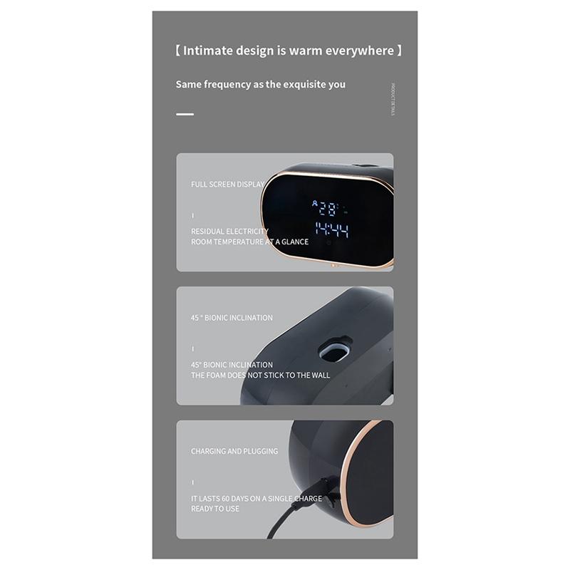 A29M-Senzor Dozator Săpun Automat cu Spumă Dozator Săpun Lichid Montat pe Perete Pentru Baie Bucătărie