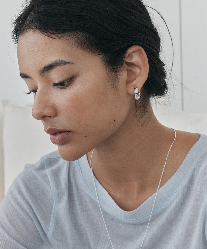 Attica Raw Arco Silver Earrings / Ebs005
