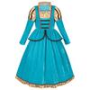 Halloween Childrens Medieval Princess Cosplay Dress With Crown And Scepter For Party