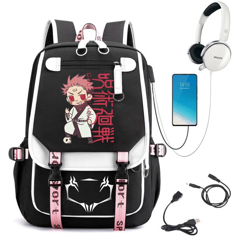 Popular Riman Peripheral Backpack Youth Student School Bag Usb Large Capacity Student Computer Bag