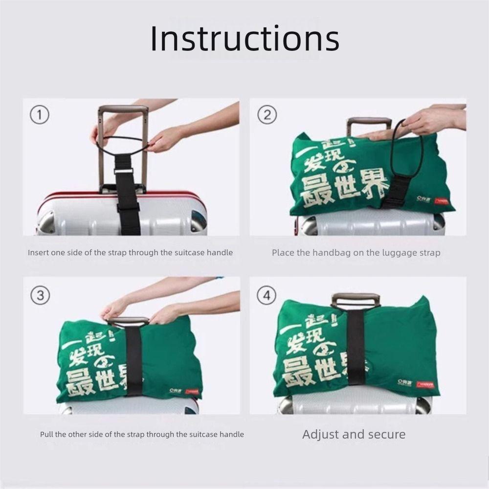 1/2Pcs Versatile Luggage Elastic Strap Reusable Adjustable Luggage Connector Straps Travel Suitcase Fixed Strap
