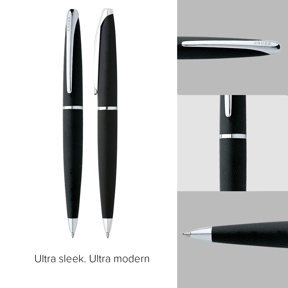 CROSS Ballpoint Bar Salt Officially Imported Pen, Oil-Based, ATX, Black, N882-3,