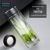 Shui Yisheng Pure Titanium Lid Double-Wall Borosilicate Glass Cup 380ml