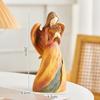 Angel Statue Figurine Art Crafts Collection Desktop Ornament Resin Sculpture for Office