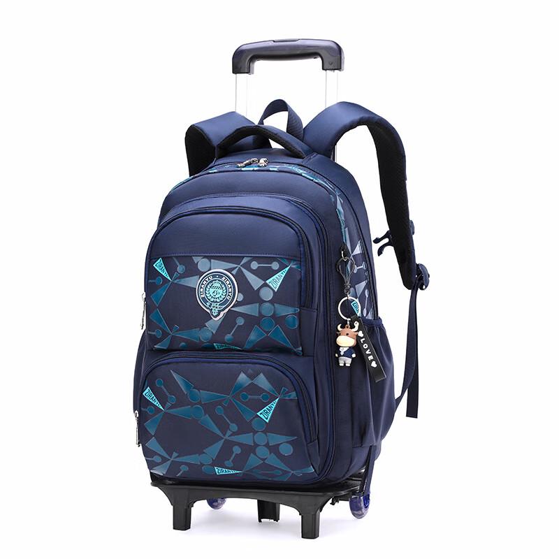 ZIRANYU Detachable Rolling School Backpack Two-wheel