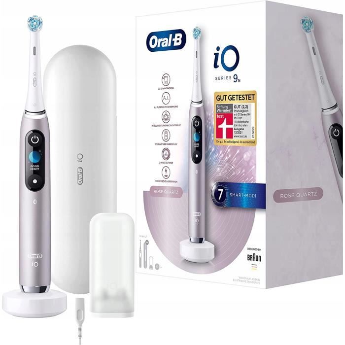 Brosse à dents électrique - Oral-B iO Series 9N - Quartz Rose - Bluetooth - 7 modes