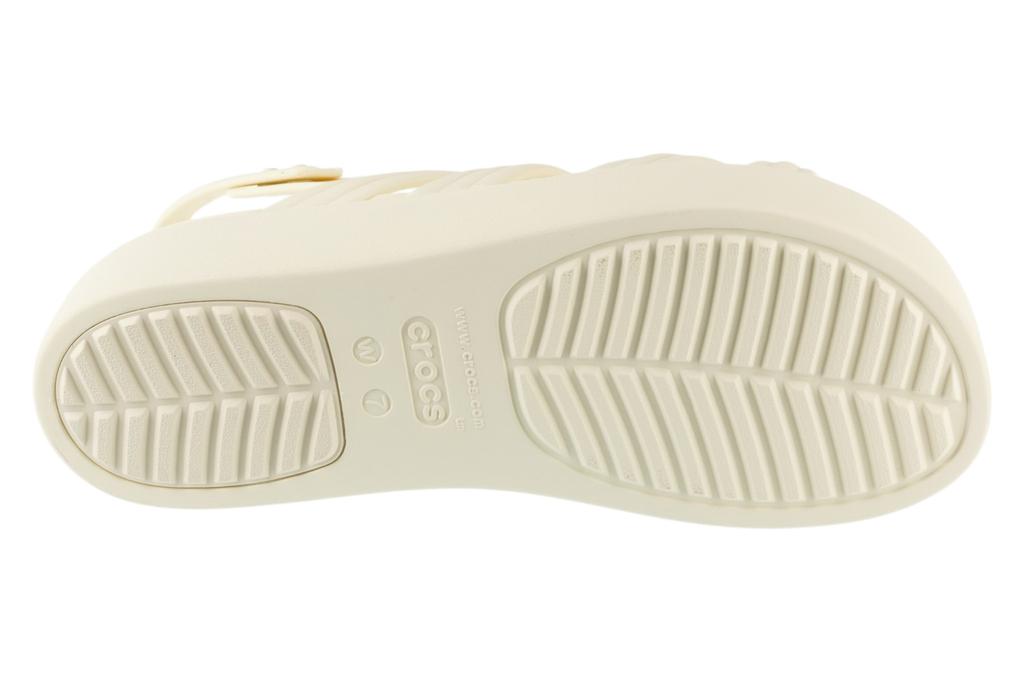 Crocs Brooklyn Knot Low Wedge Sandal, Womens Beige Sandals