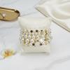 Trendy Imitation Pearl Beaded Bracelet - Fashionable Jewelry Gift