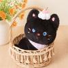 With Cream Cake Black Cat Plush Toy PP Cotton Meow Meow Plush Toys  Festive Decor