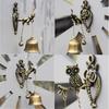 Retro Anmial Figure Decorative Doorbell Wind Chime Shopkeeper Doorbell Door Knocker for Storage Room Garden Porch Front Entrance Home Decor