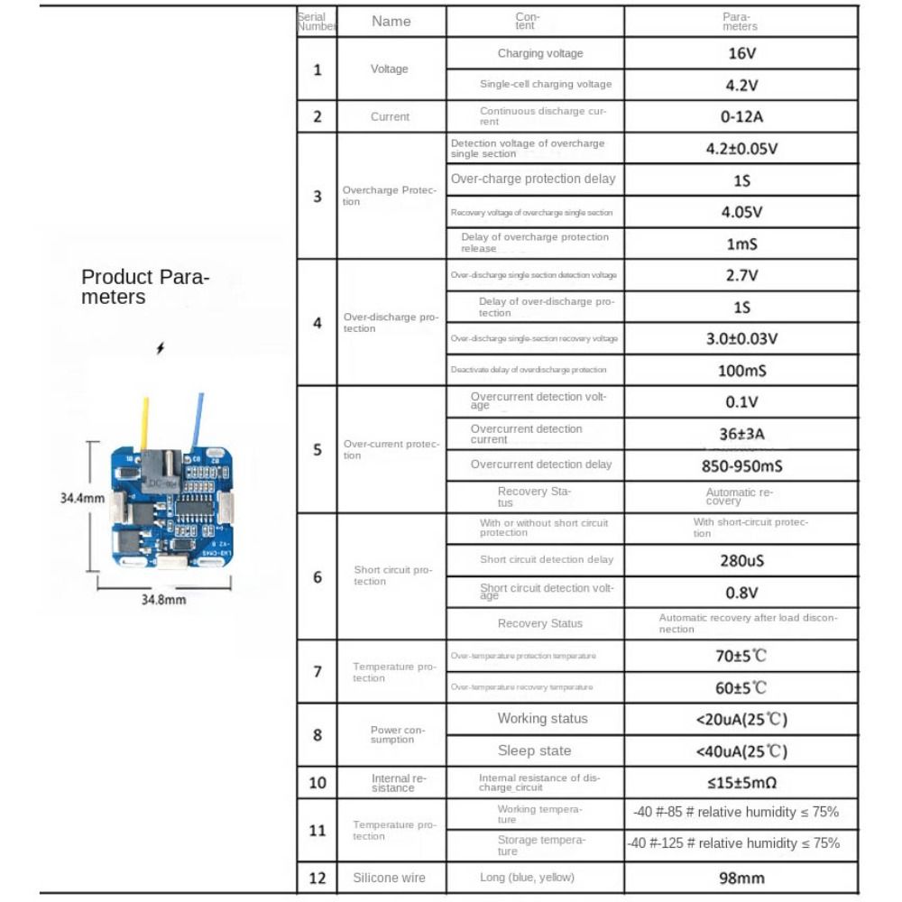PCB Battery Charging Protection Board 4S Circuit Board  Electric tool