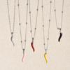 1Pc Stainless Steel Vintage Lucky Horn Cornicello Pepper Pendant Necklaces Gothic Italian Chilli Aesthetic Collares Jewelry