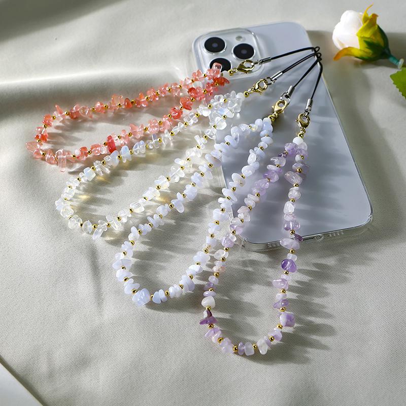 Rafinat natural piatră mărgele telefon mobil curea dulce telefon Lanyard universal telefon mobil anti-pierdere cadouri