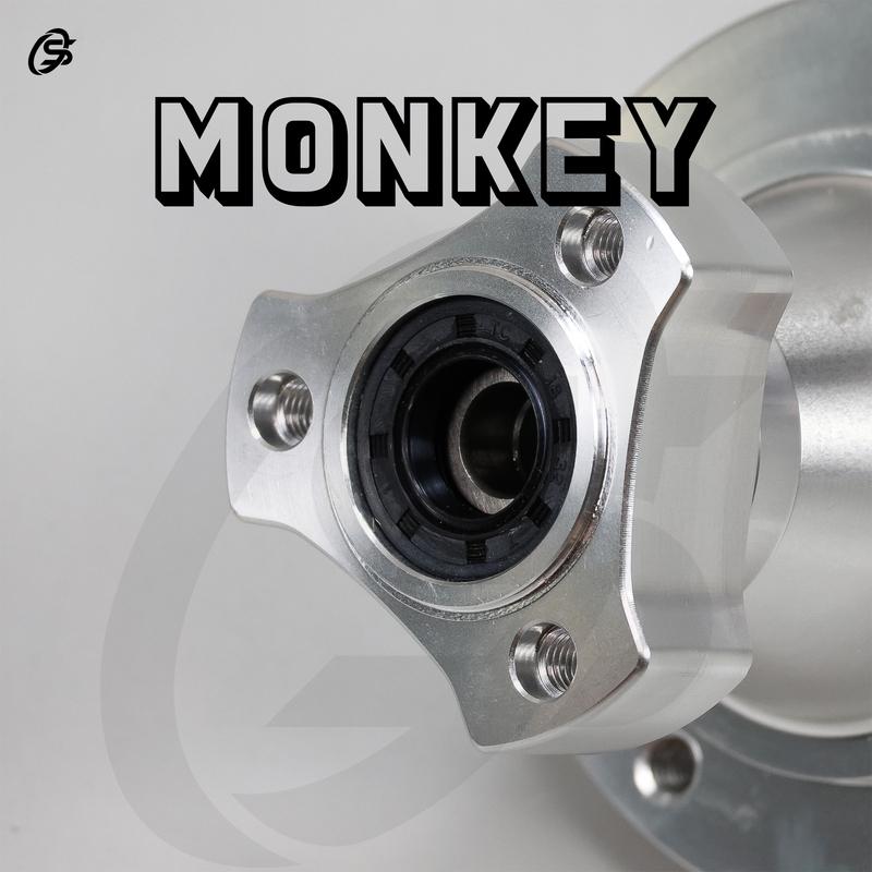 Z50 Rear Hub Z50 Monkey Wheels Hub Sllver CNC Core Wheels Hub Aluminum Motorcycles Parts Monkey Z50 Parts
