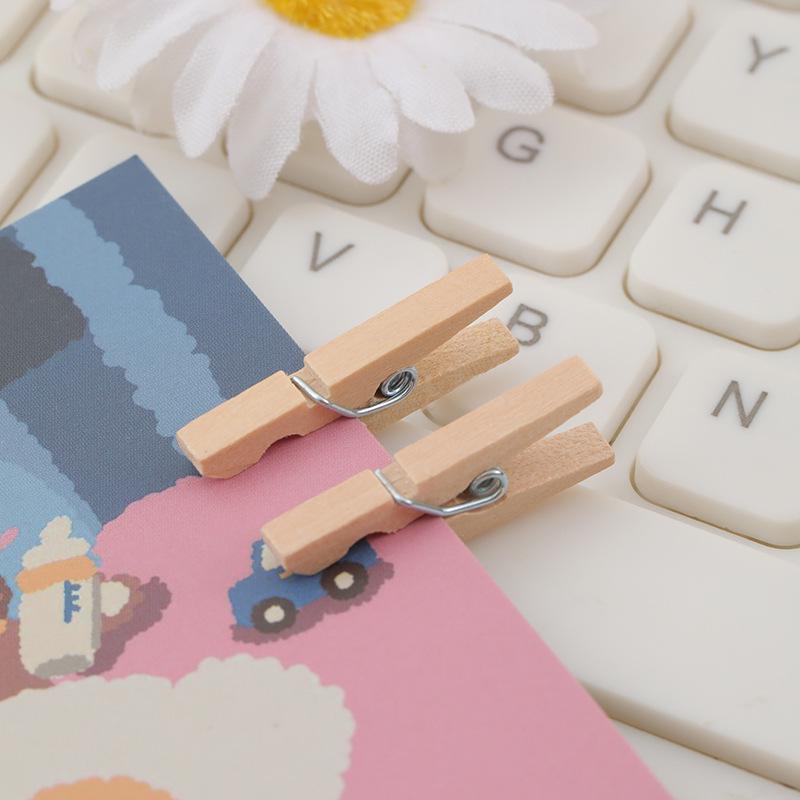 DIY Kleine Fotoclips aus Holz für Korkplatten – Dekorative Drucknägel für Büro und Zuhause