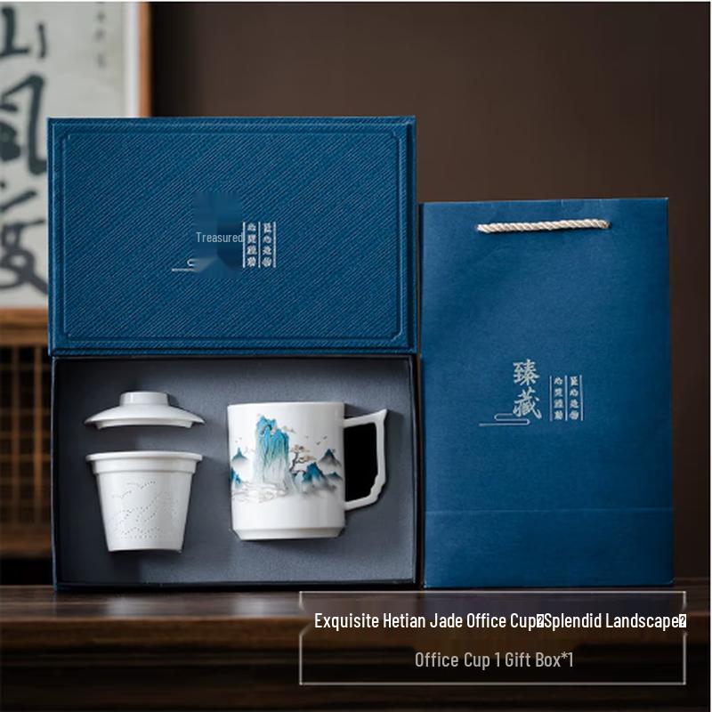 Chaxun Guochao Ceramic Tea Infuser Office Mug