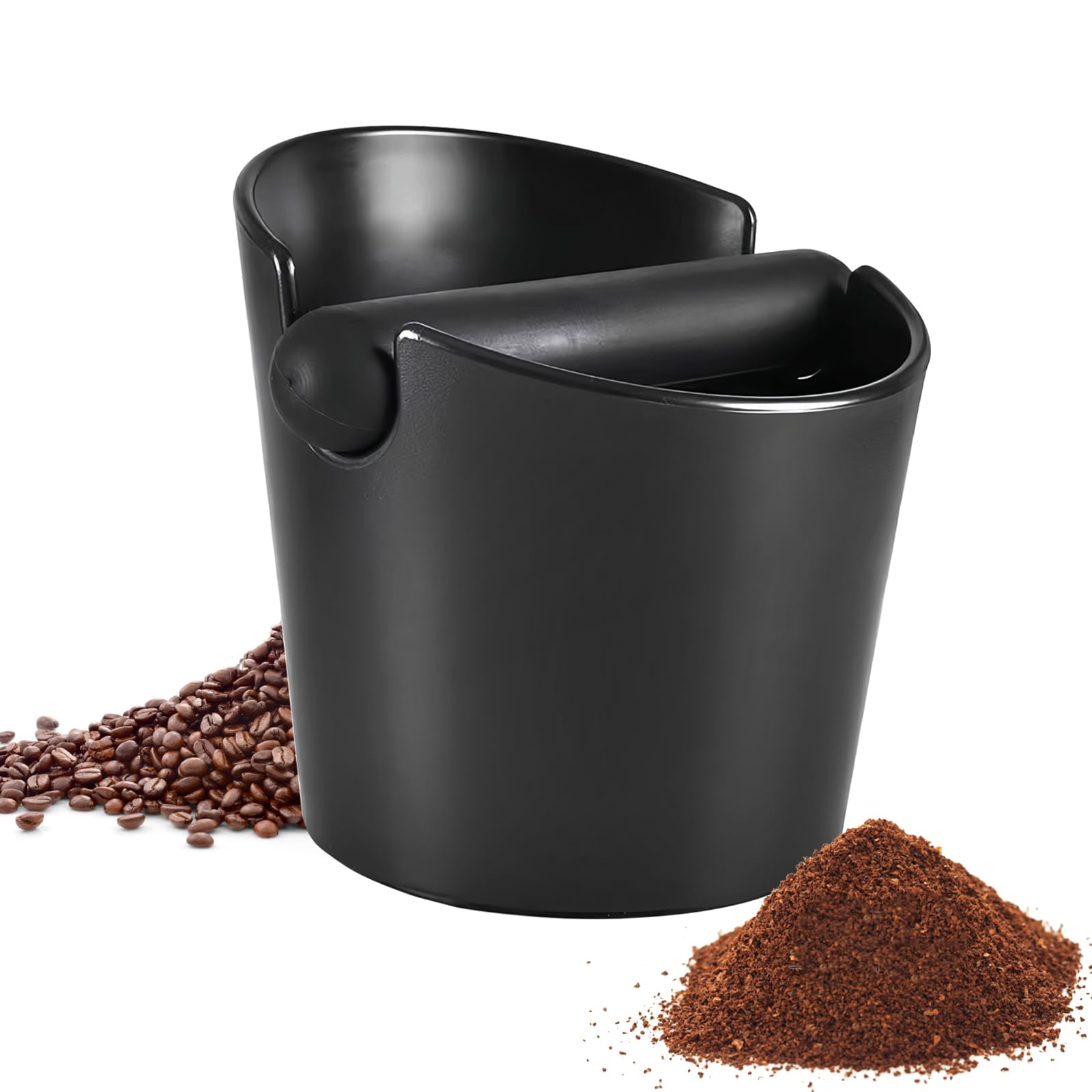 

Zhejia Espresso Knock Box, Coffee Grounds Storage Bucket, Coffee Grounds Deodorizer, Coffee Grounds Container, Large Capacity 1.2L, Removable, Low