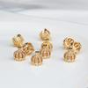 Copper-Plated 14K Gold Zircon Crown Pendant: DIY Accessories for Vintage Hairpins, Earrings, Tassels, and Hats.