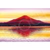 EPOCH 1000 Piece Jigsaw Puzzle Red Fuji with Gold Clouds (50x75cm) Includes Glue and Spatula