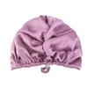 Silk Bonnet For Sleeping Women Satin Hair Bonnet Night Sleep Cap Scarf Wrap For Curly Hair With Tie Band Solid Silk Turban Hat