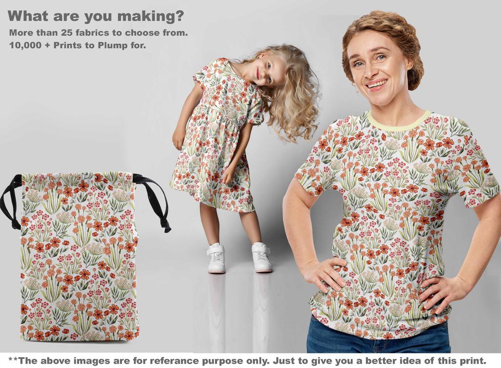 oneOone Cotton Flex Light Yellow Fabric Floral Diy Clothing Quilting Fabric Print Fabric By Yard 40 Inch