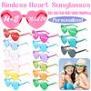 20-160Pcs Customized Heart Shaped Sunglasses for Wedding Candy Color Personalized Heart Sunglass for Guest Bachelor Party Favor