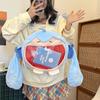 Hatsune Miku Plush Backpack Shoulder Bag Large Capacity Transparent Itabag