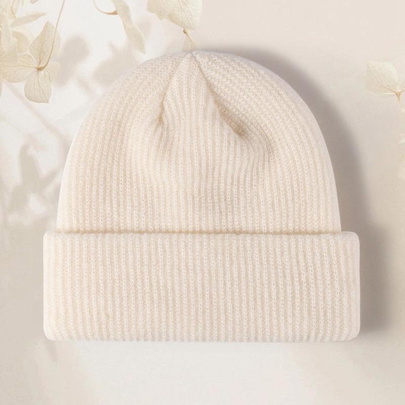 

Outdoor autumn and winter knitted hat embroidery men s cold hat trendy brand showing small face warm wool hat women One Size