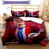 3pcs Haaland9 Design Cover Set - HD Printed Bedding with 1 Cover and 2 Pillowcases - Perfect for Home and Dorm Decor