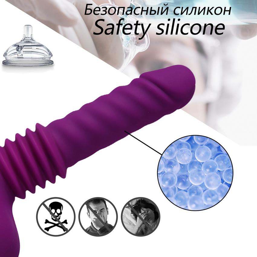 Dildo s vibrátorem na dálkové ovládání s přísavkou Teleskopická erotická hračka s velkým penisem pro ženy Stimulace bodu G pro ženskou masturbaci