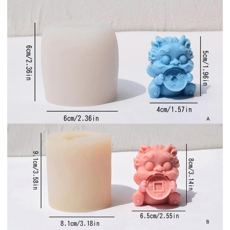 Lion Figurine Silicone Candle Molds for Epoxy Resin Handmade Candle Lion Shape Silicone Mold for Chocoalte Candy Baking