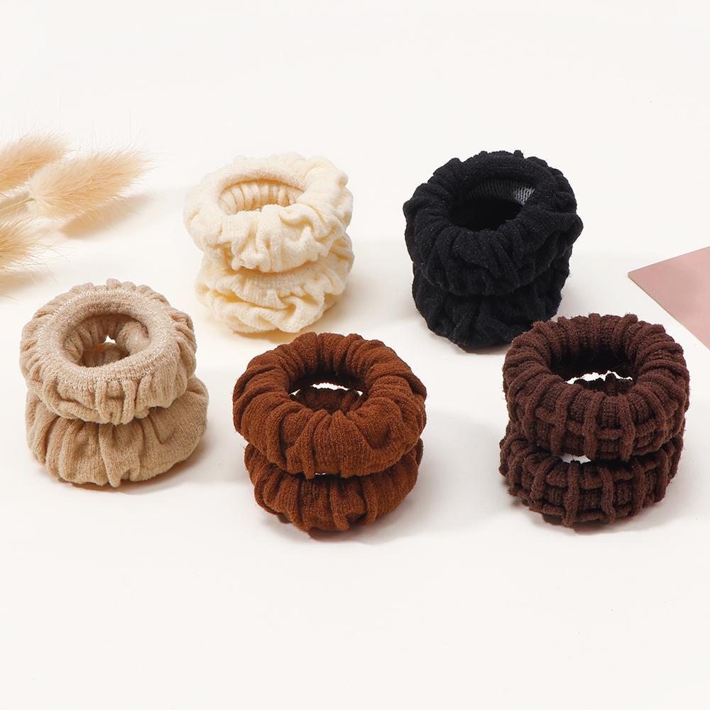 5Pcs/Lot New Solid Big Rubber Band Hair Ring Hair Clips for Kids Fashion Headdress No Harm to Hair Baby Hair Accessories