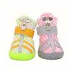 Yousheng 4Pcs Pet Shoes Fashionable Anti-slip Breathable Dog Mesh Boots Pet Supplies