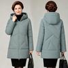 XL large size winter new mother outfit fashionable versatile foreign style cotton-padded clothes loose cotton-padded jackets women's jackets women's