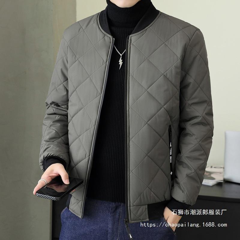 Winter Men's Cotton-padded Jacket Autumn and Winter New Cotton-padded Clothing Casual Warm Baseball Clothing Simple Large Size