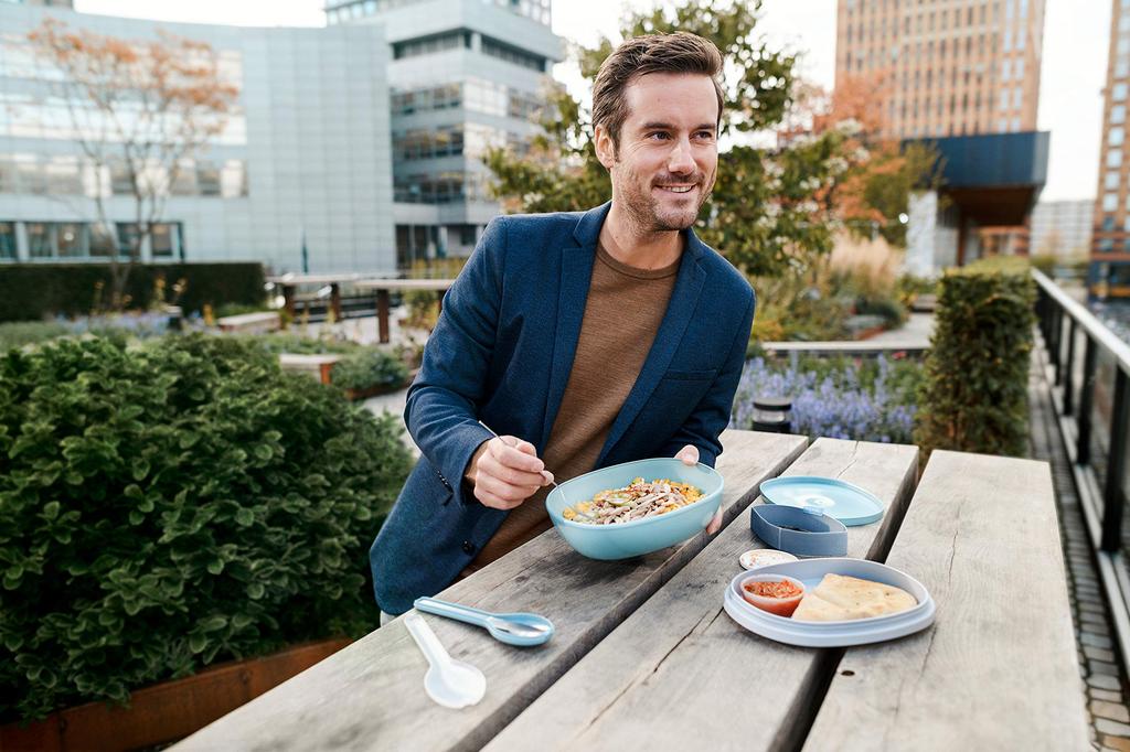 Space Joy Rosty Mepal Lunch Ellipse 5703052PI Box, Duo, Pink,