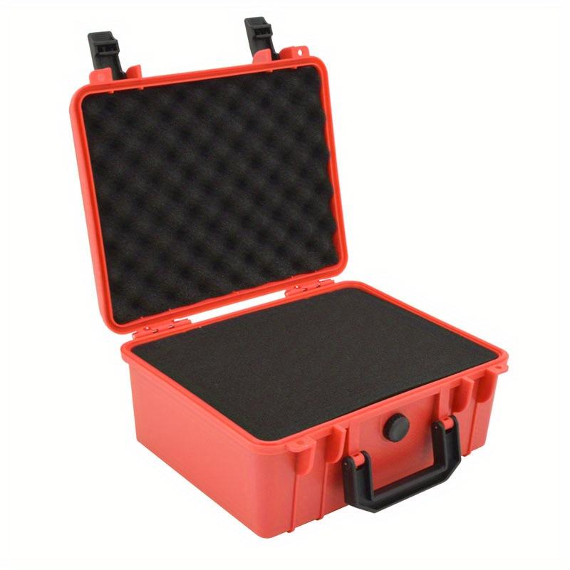 Portable Tool Box with Shock- Proof Sponge, Water Proof Grade IP67, Waterproof Hard Case with Foam Insert, Explosion Proof Box
