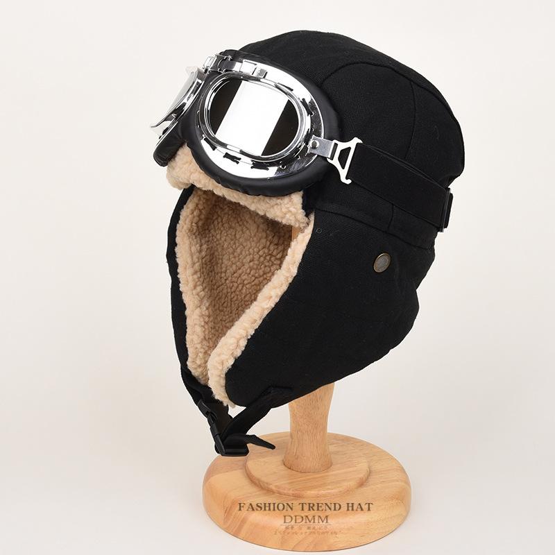 Pilot Lei Feng Mütze, Herren und Damen, Winterradfahren, Ohrenschutz, Nordost-Wärme, Lokomotive, Motorrad-Baumwollmütze