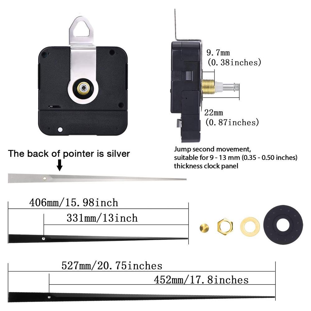 High Torque Quartz Clock Movement with 450mm Long Hands