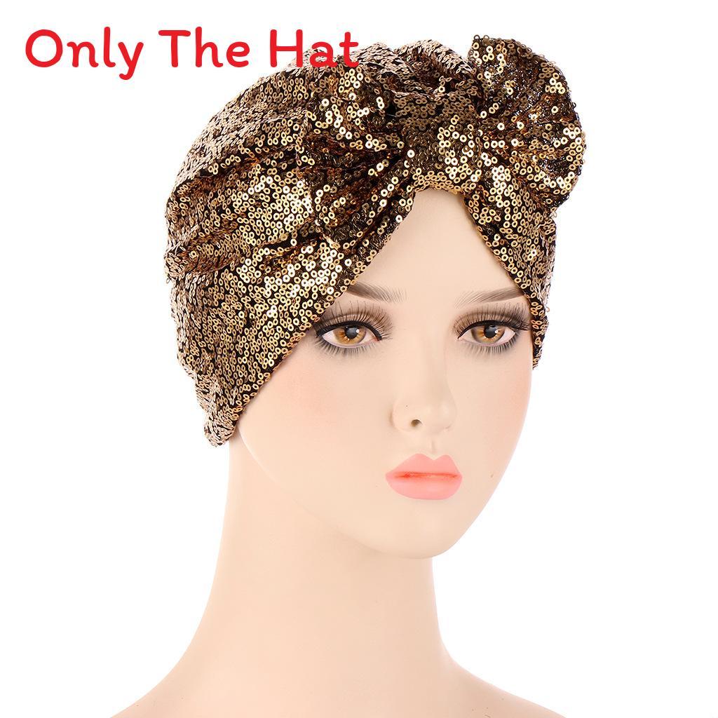 Summer Ladies Turban Head Wrap With Butterfly Bow And Sparkle Accents For Casual Wear