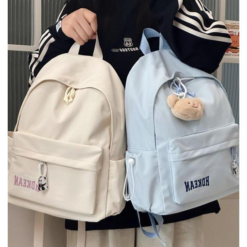 Versatile college student schoolbag women's high-value lightweight travel small backpack ins wind junior high school women's backpack