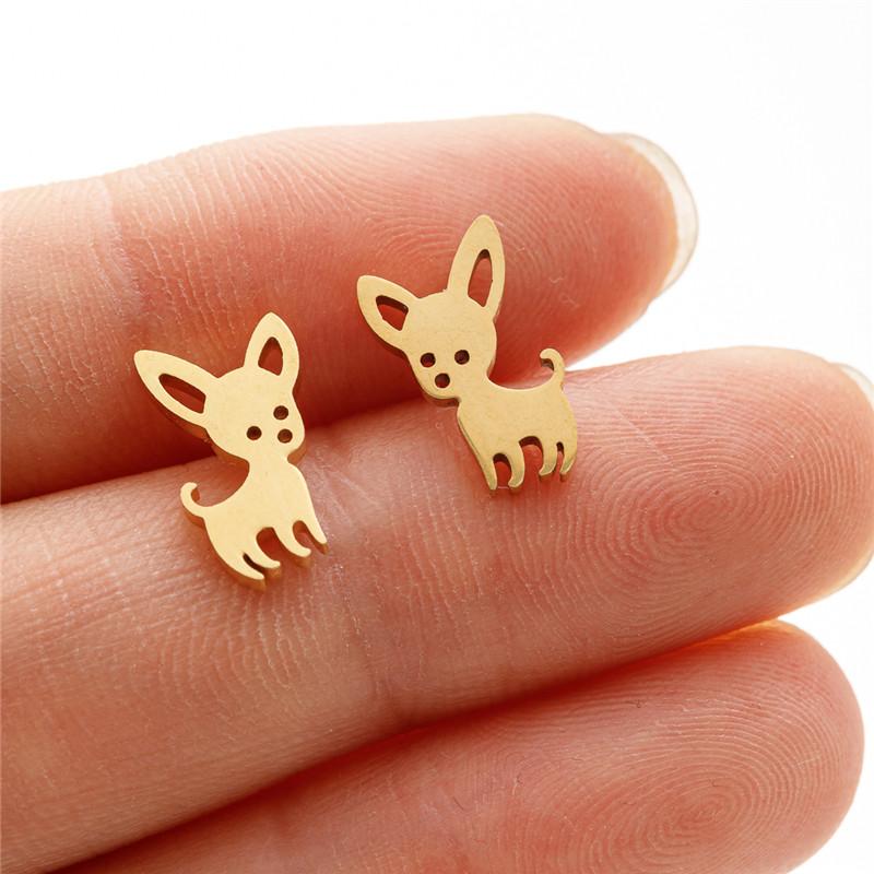 Arrival Chihuahua Dog Earrings for Women Cute Dachshund Studs Animal Earings Love My Pet Jewelry Party Pendientes