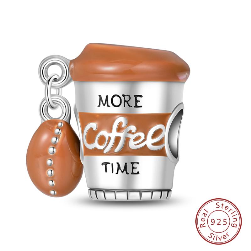 Copper Charms Beads Forever Love Heart Shaped Bow Family Charms Dangle For Bracelet Woman Diy Jewelry Gift