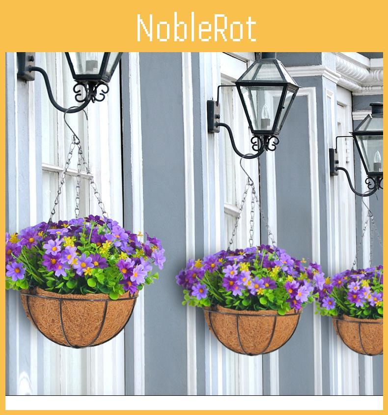 Heimdekoration Künstliche Blume Hängekorb mit Schmetterlingsdesign für Wohnzimmer und Garten