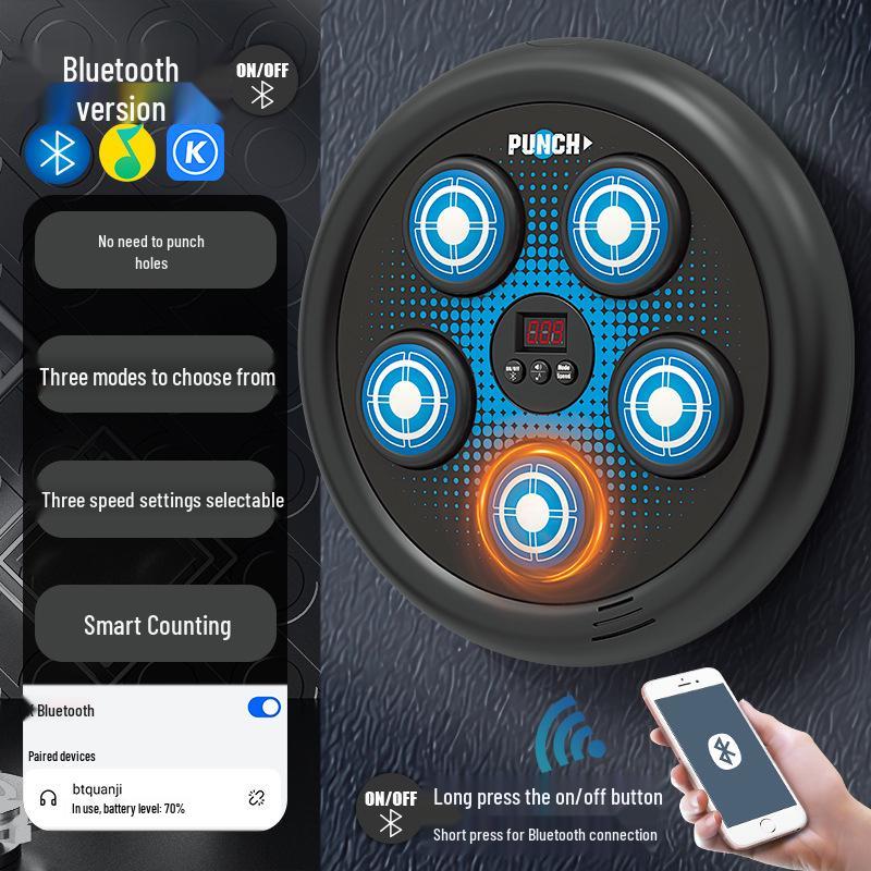 Smart Bluetooth Fruit-Themed Boxing Wall Trainer for Kids