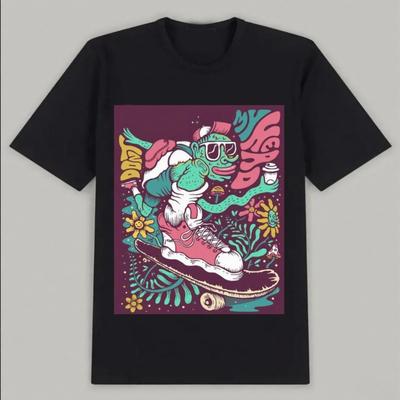 Best-selling Light Cotton Fashion Leisure Street Daily Style Comfortable Short-sleeved and Couples High-quality Printed T-shirts